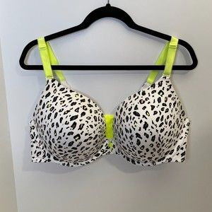 Torrid Curve 44DD Plunge Push-Up Print 360 Degrees Back Smoothing Bra